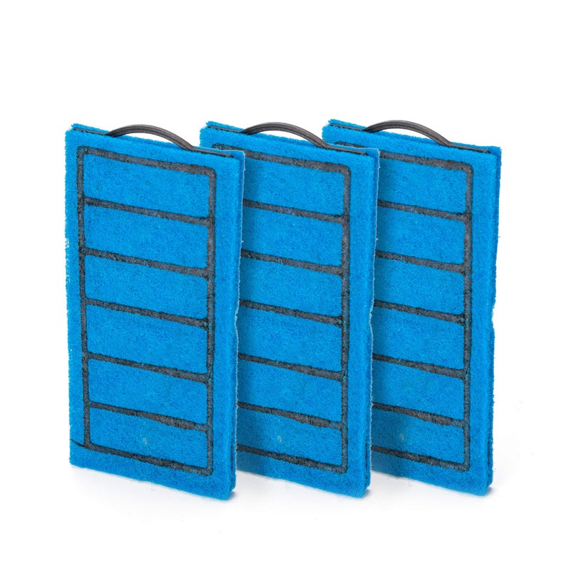 myfole EmmaWu Aquarium Internal Filter 105 GPH for Turtle Fish Betta Reptiles Amphibians Frog Tanks (3Pc 5W Filter Replacement Cartridges)
